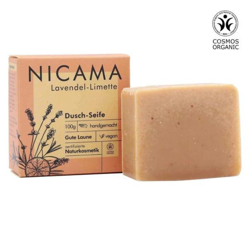 NICAMA Duschseife Lavendel-Limette 100g