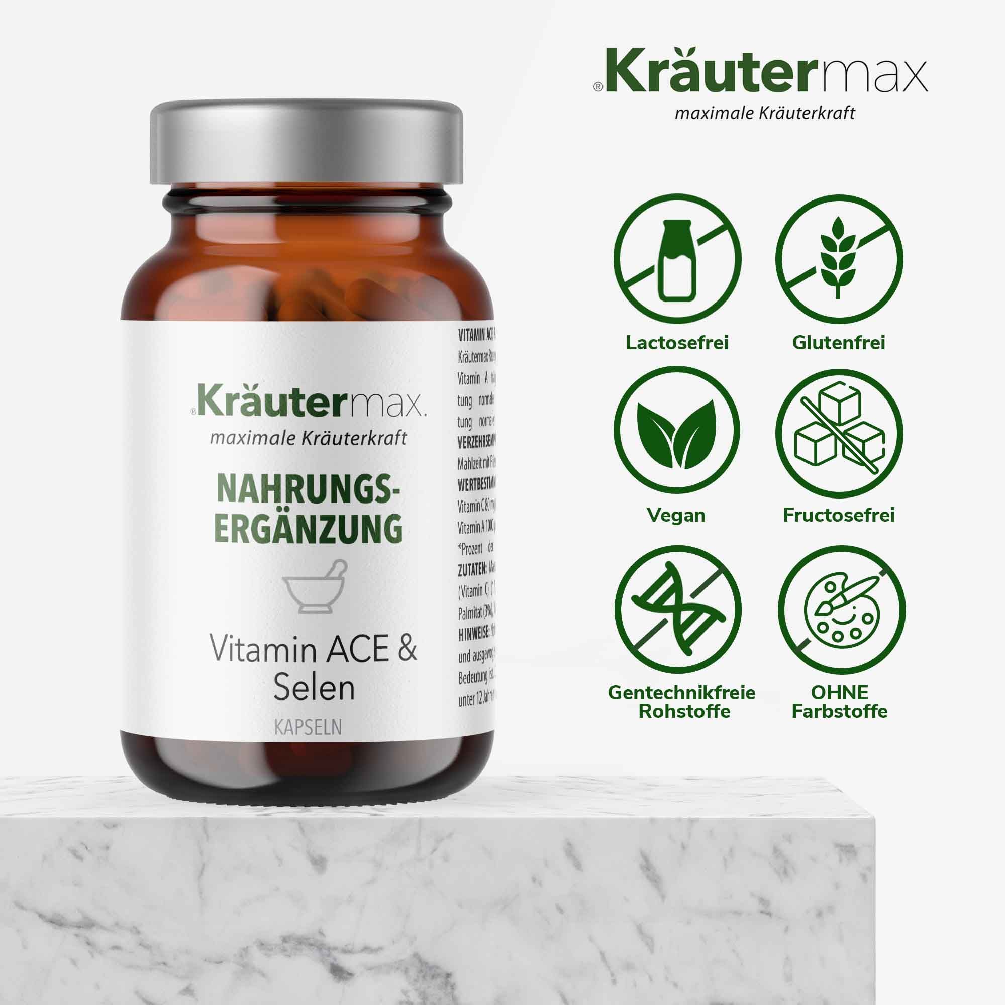 Kräutermax Vitamin ACE & Selen Kapseln