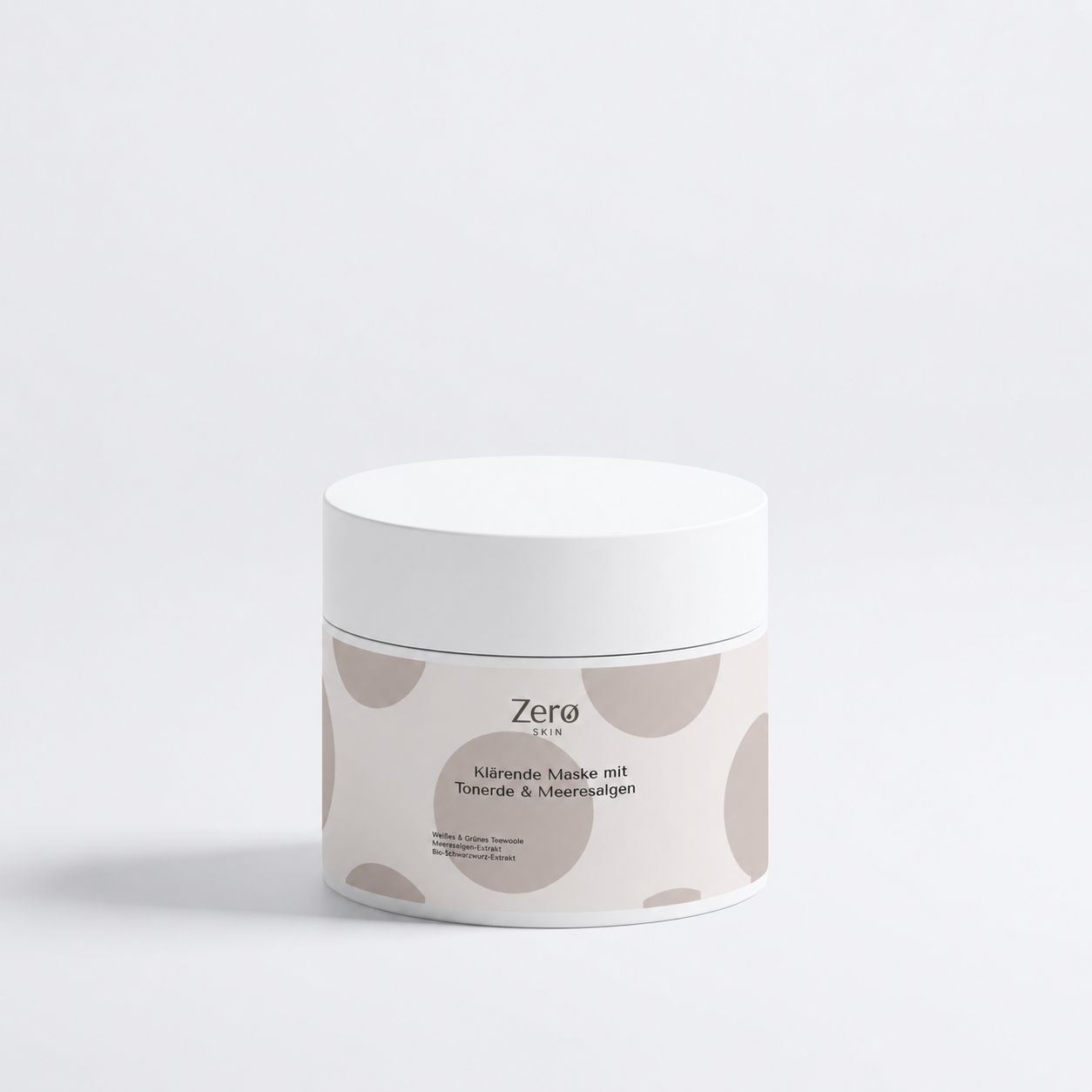 Zero Skin Klärende Maske mit Tonerde & Meeresalge, verfeinert Poren und klärt die Haut