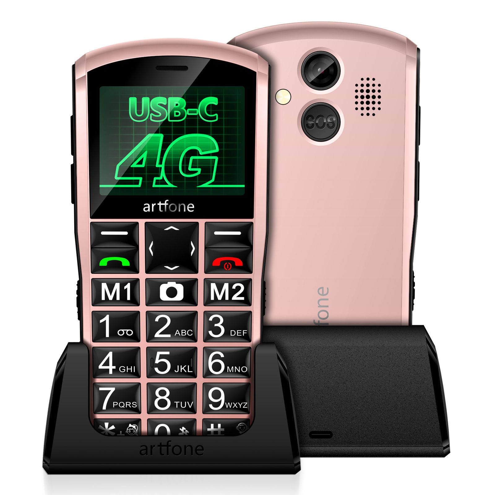 artfone Seniorenhandy A400 Dual Sim mit Notruftaste