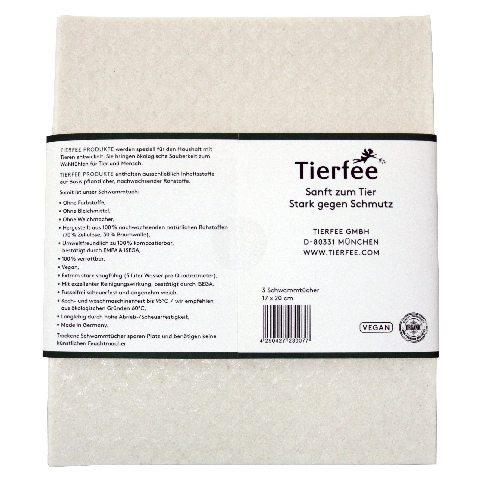 Tierfee Öko-Schwammtuch