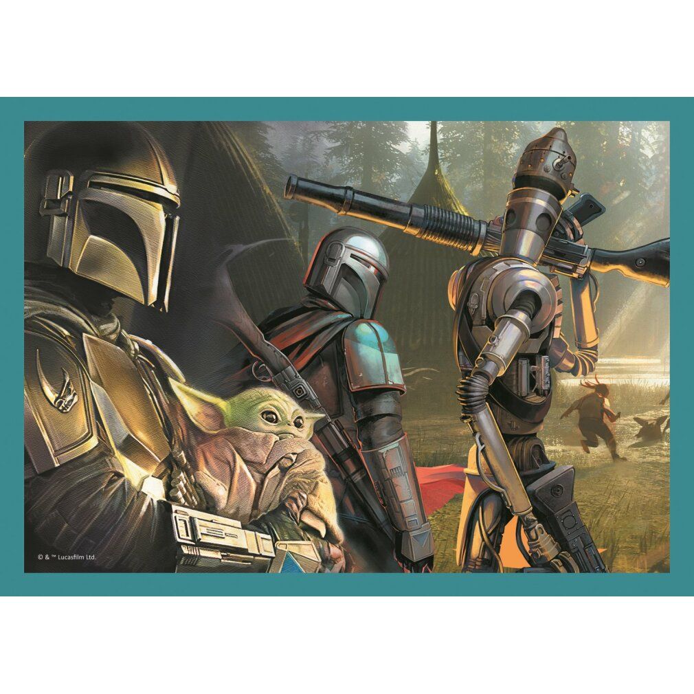 trefl Puzzle Mandalorian und seine Welt 4in1 (35,48,54,70 Teile)