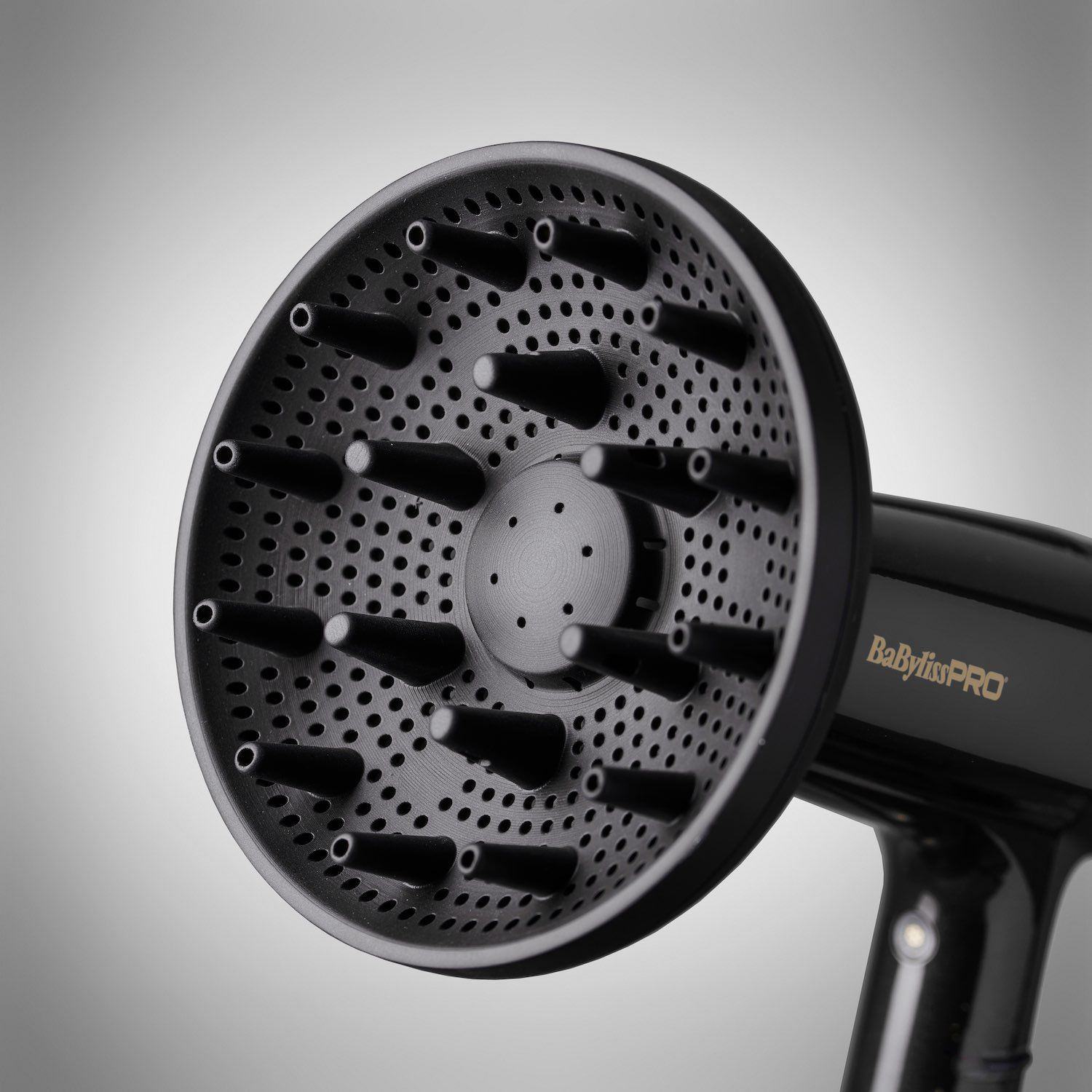 BaBylissPRO Falco Haartrockner Digital Highspeed Grau/Gold BAB8550E
