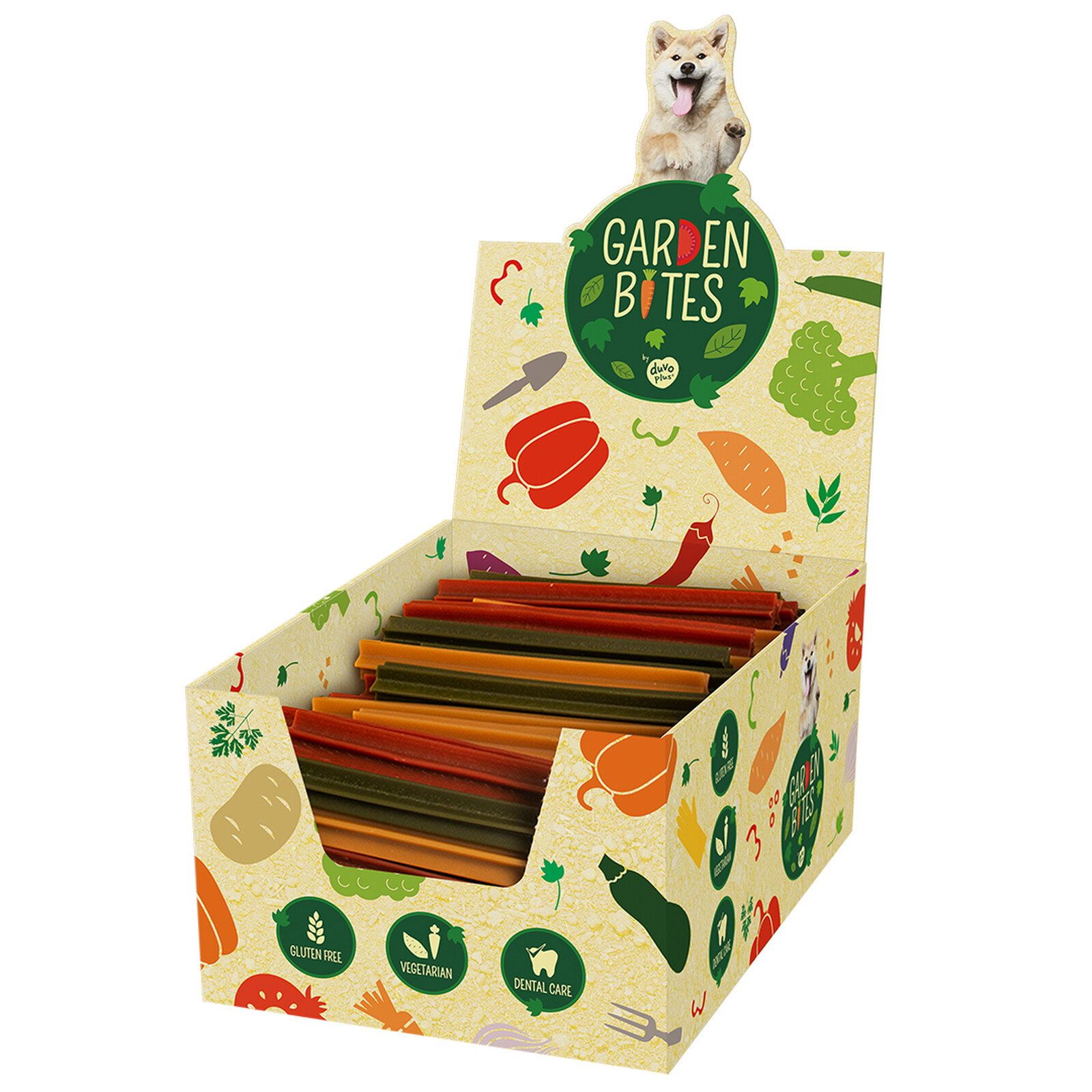 Garden Bites - Dental Sticks - vegetarischer Kausnack für Hunde