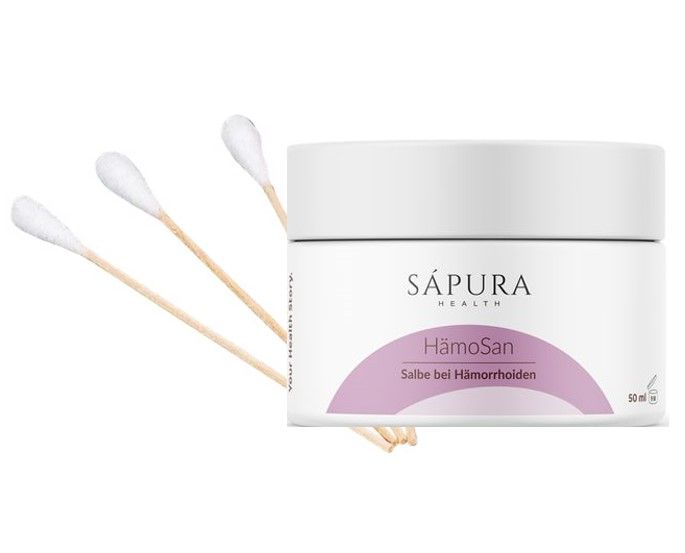 Hämorrhoiden Salbe mit CBD & Hamamelis | HämoSan | SAPURA®