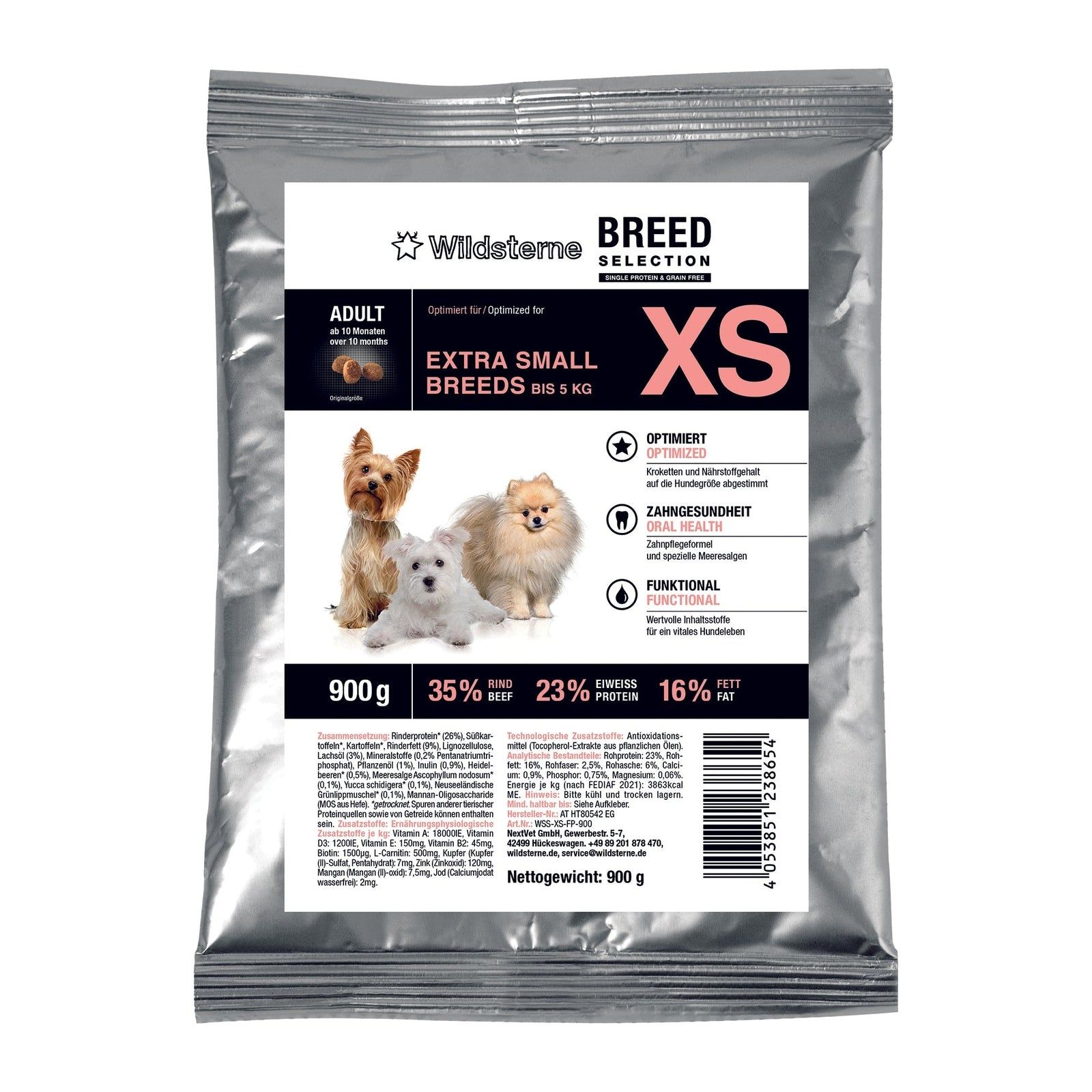 Wildsterne Breed Adult XS 0,95 kg
