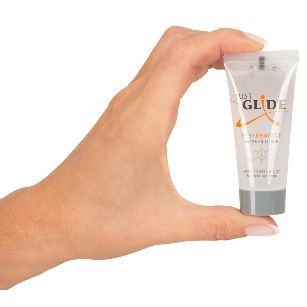 Gleitgel "Performance" | Auf Wasserbasis mit Silikonanteilen | Just Glide
