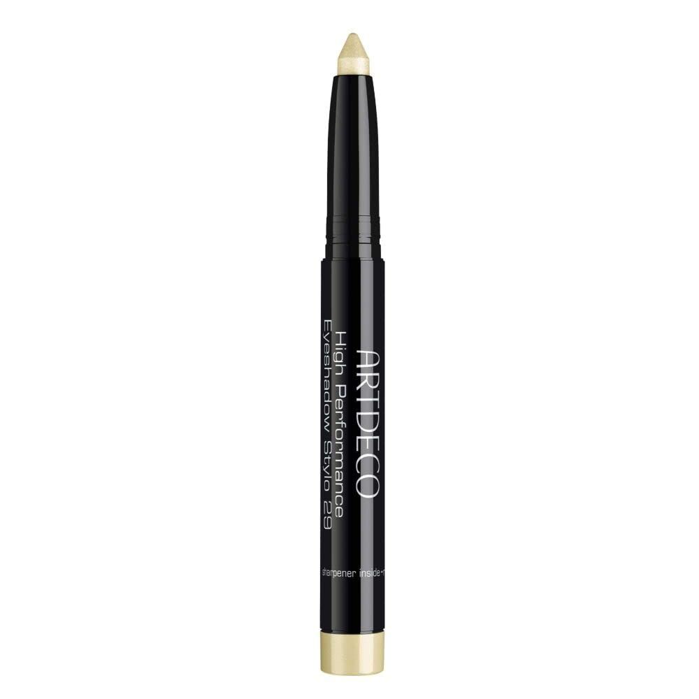 ARTDECO High Performance Eyeshadow Stylo in hellem Gelb. Schwarzer Stift mit integriertem Spitzer.