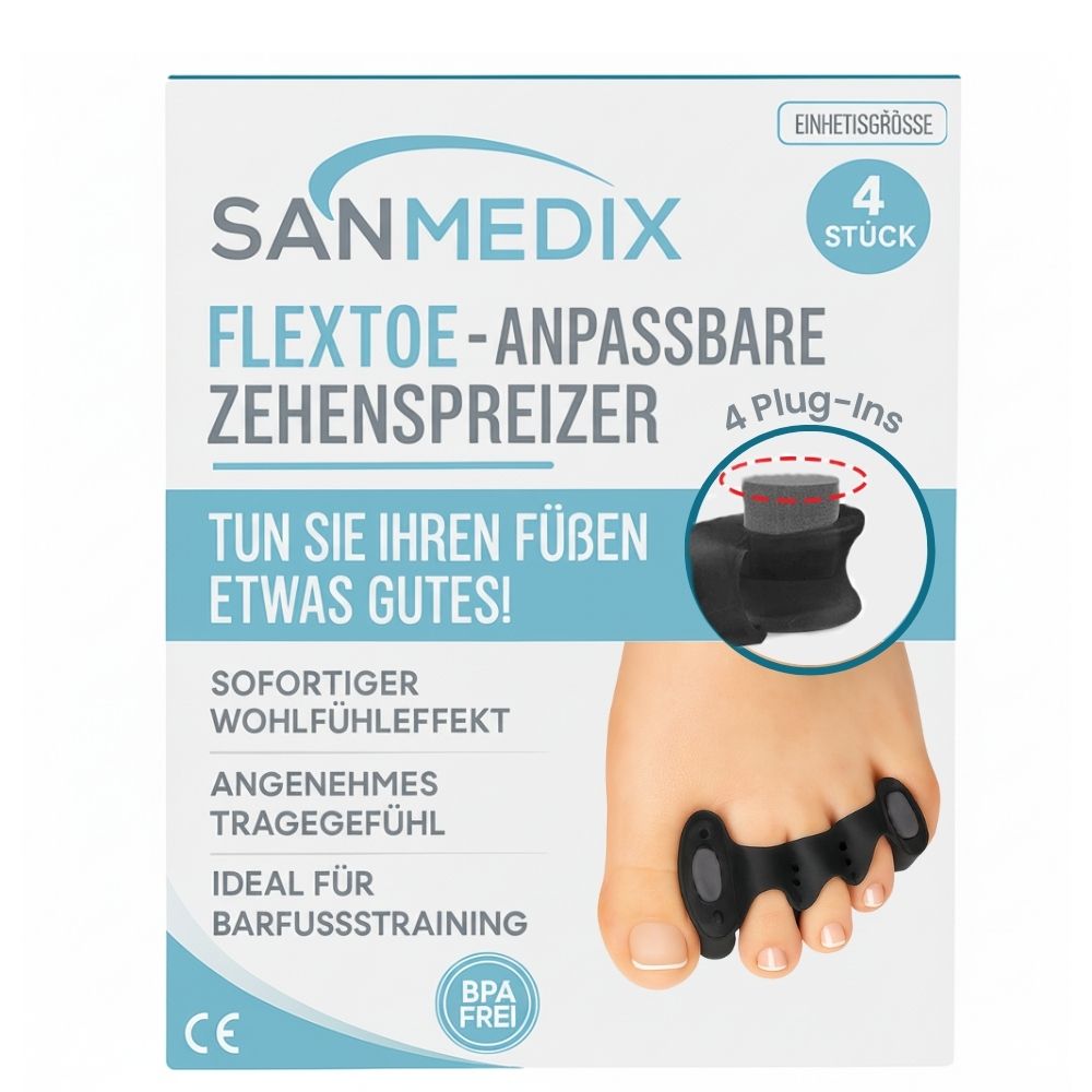 Sanmedix® Zehenspreizer für alle Zehen mit Plug-In System 4 St