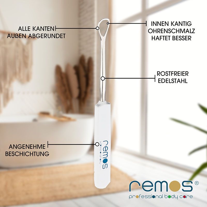 REMOS Ohrenschlinge, 7 cm, weiß