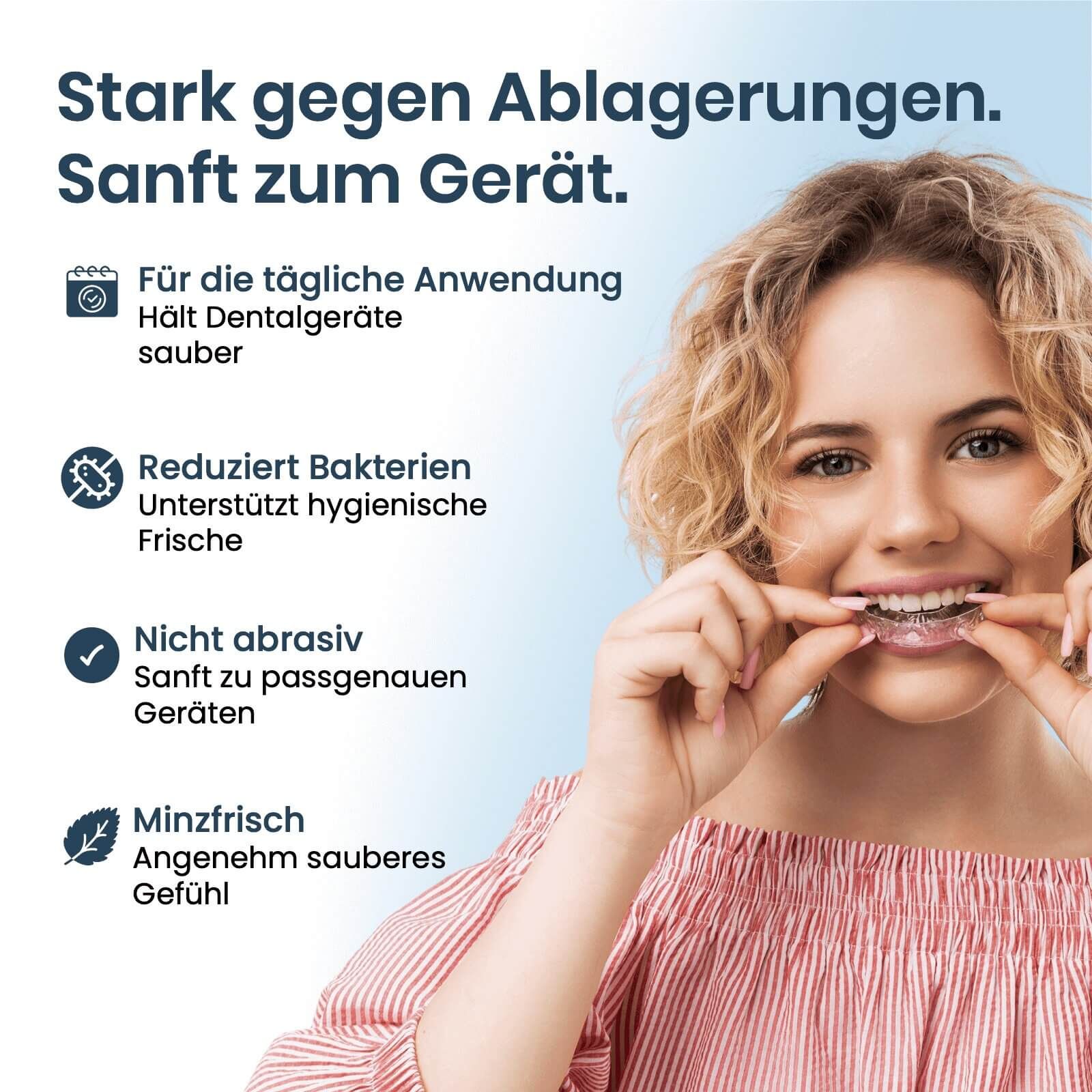 mfa® Reinigungstabletten für Zahnprothesen, Retainer & Aligner