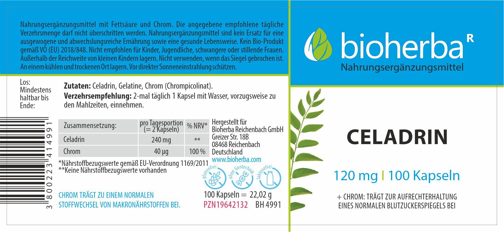 Bioherba Celadrin Kapseln