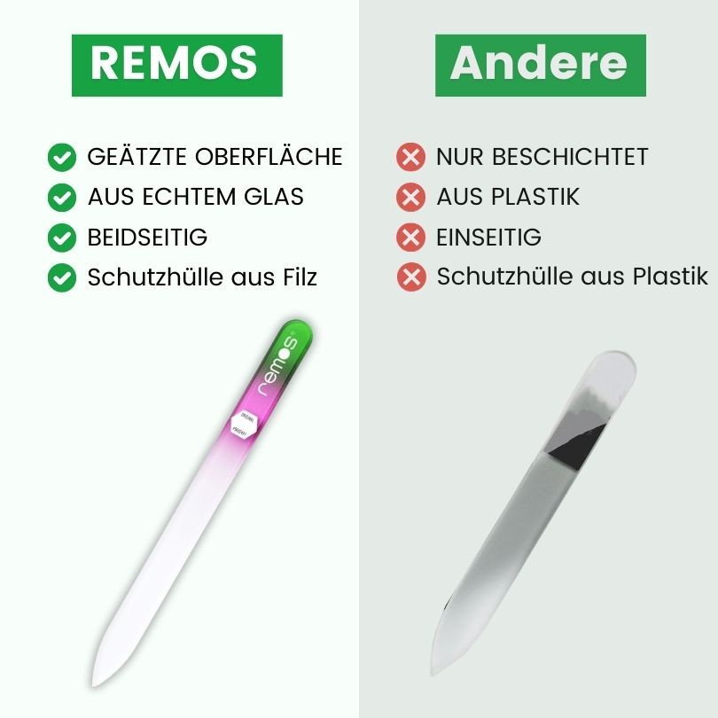 REMOS Glasnagelfeile, beidseitig