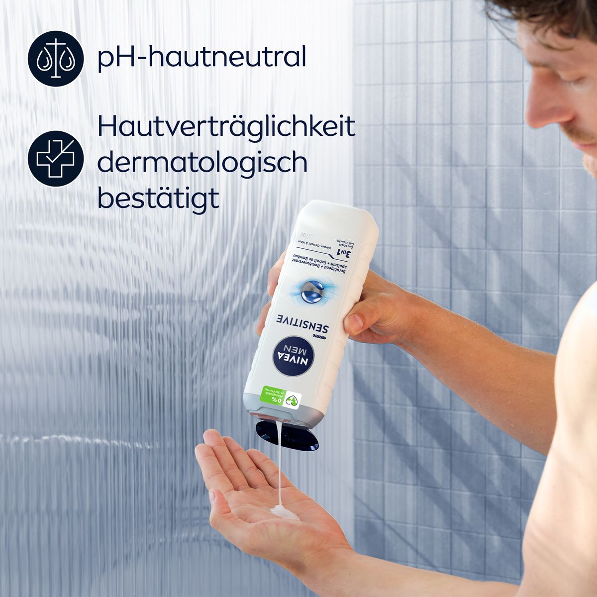 NIVEA MEN Pflegedusche Sensitive Duschgel empfindliche Haut sanft