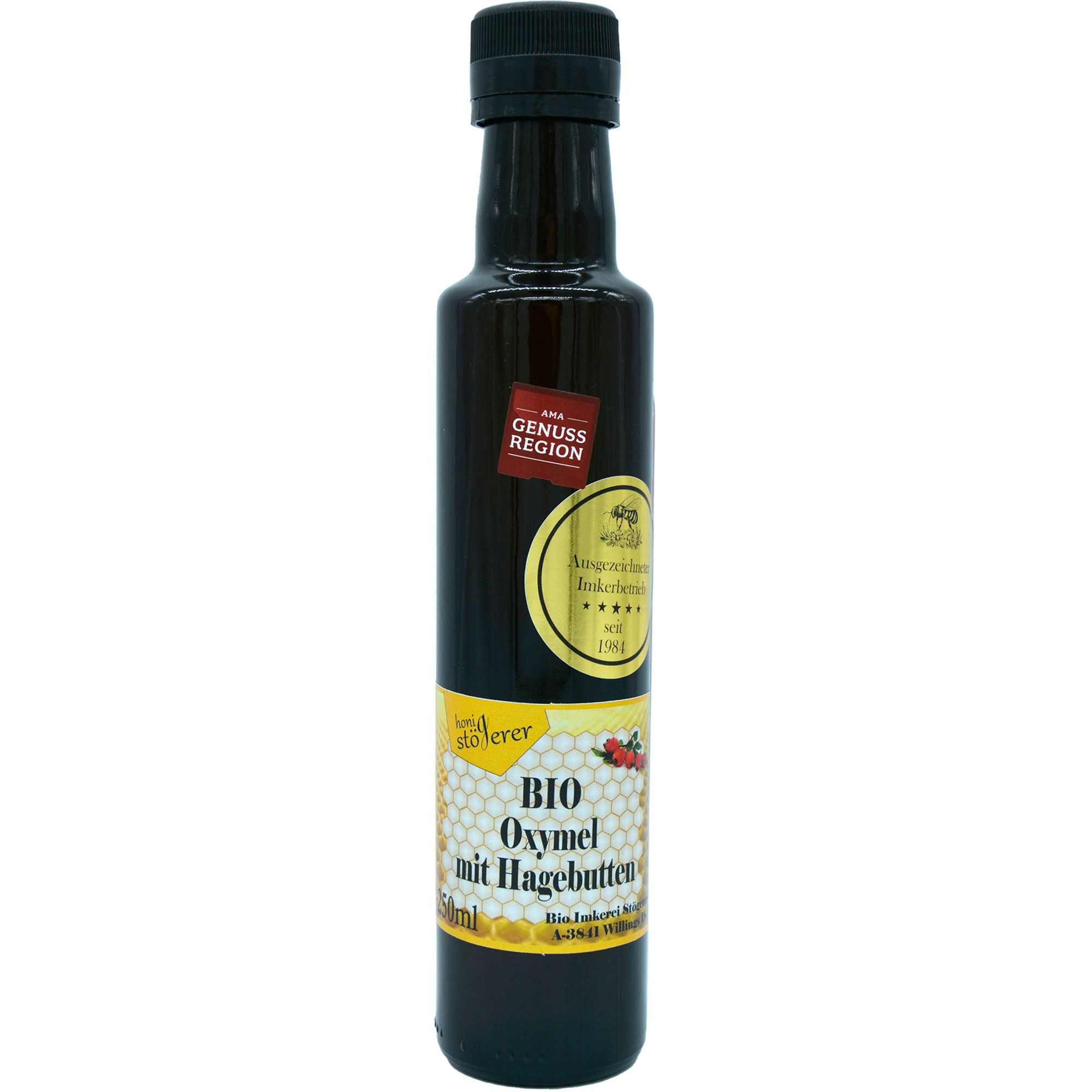 Bio Oxymel mit Hagebutte von Imkerei Stögerer 250 ml