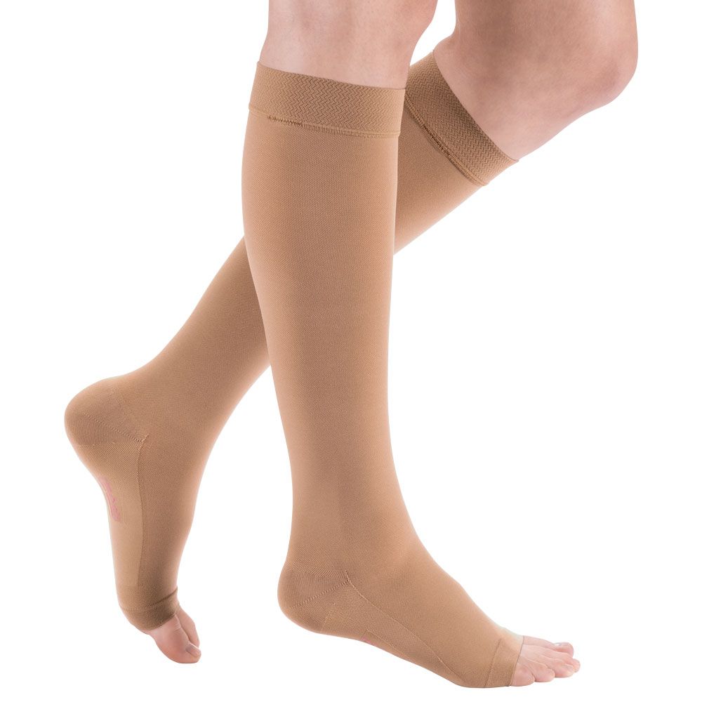 mediven comfort CCL2 AD Kompressionsstrümpfe normal (39-44 cm) o. Fußspitze Trikotabschlussrand