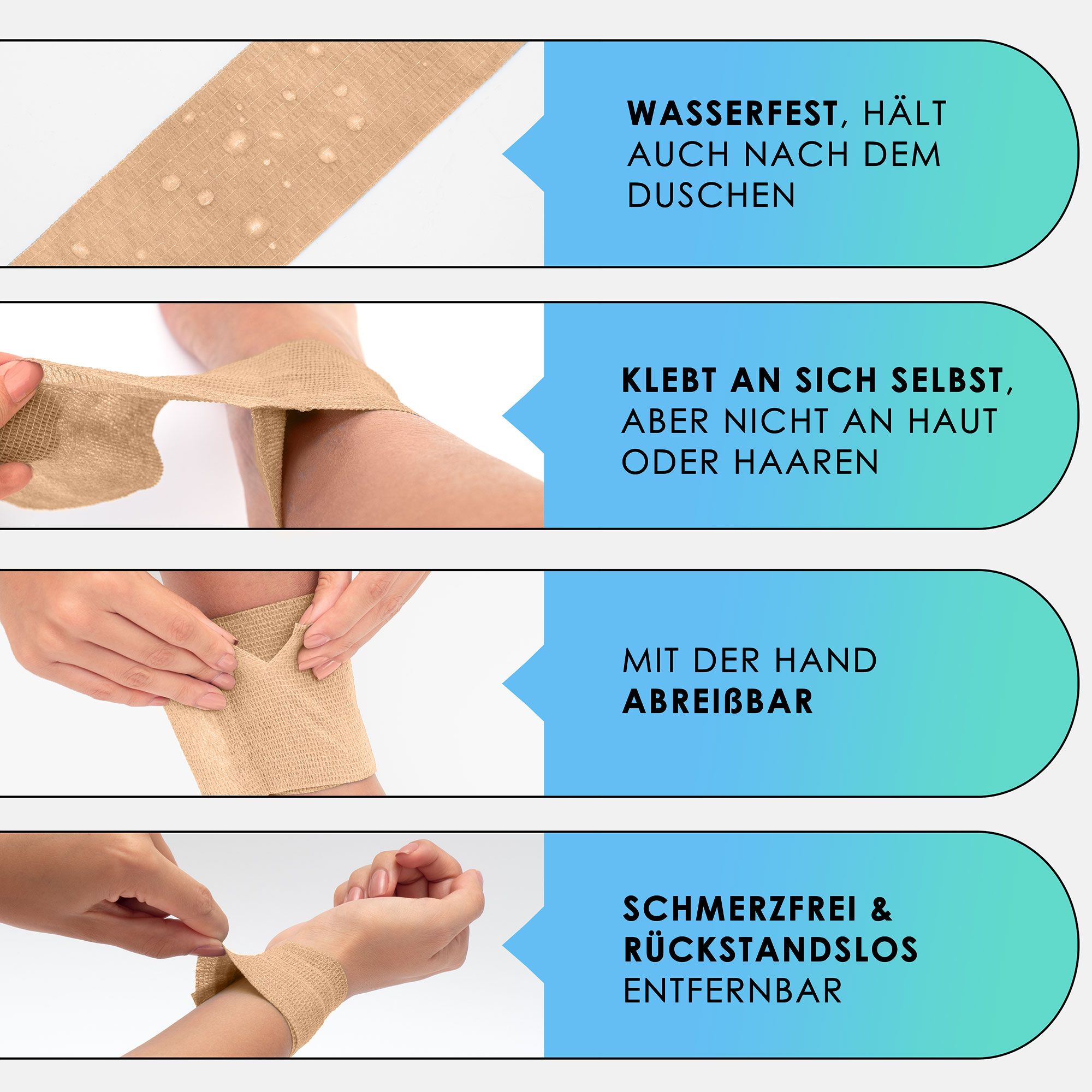 Health Press Selbstklebender Verband