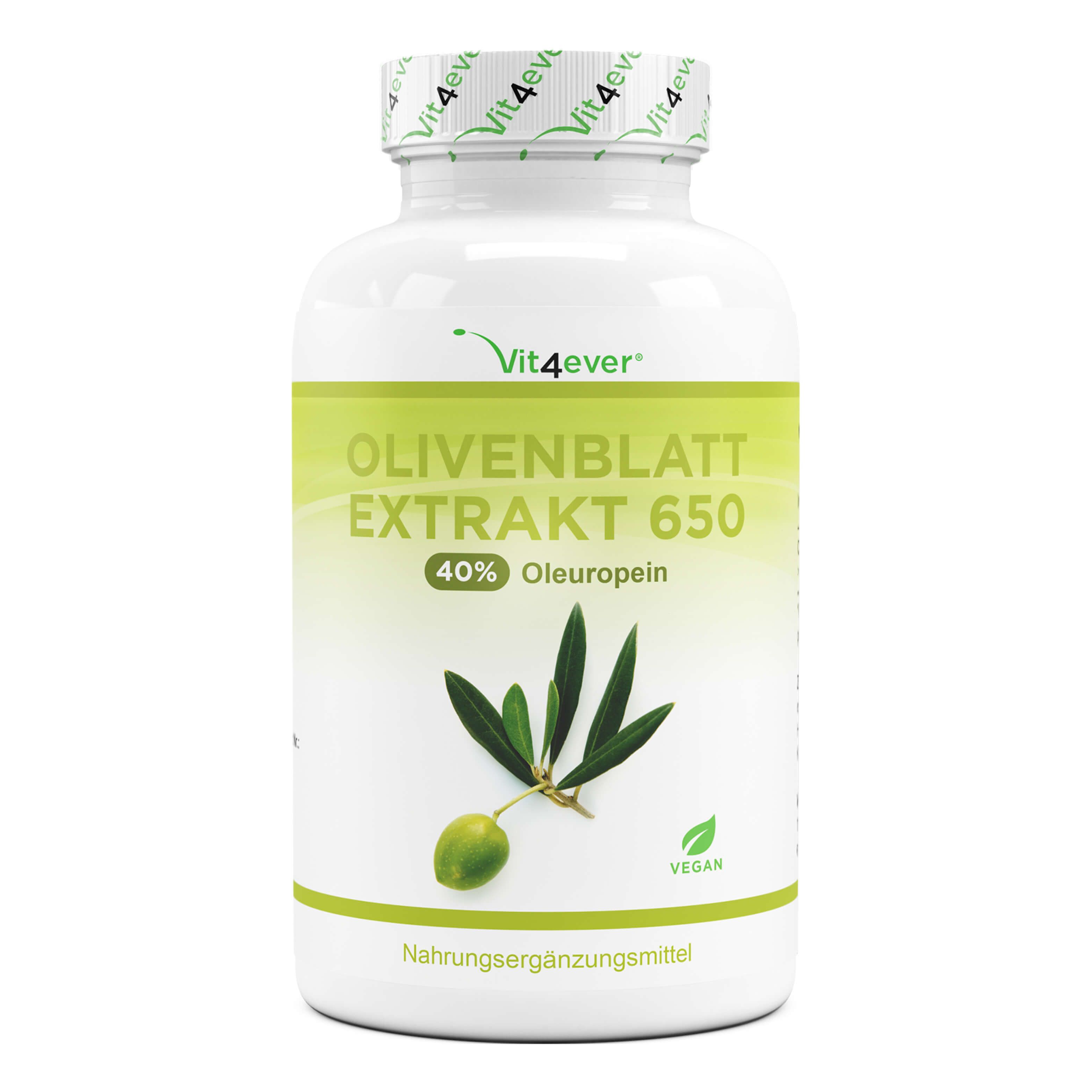 vit4ever Olivenblatt Extrakt 650 - 40% Oleuropein