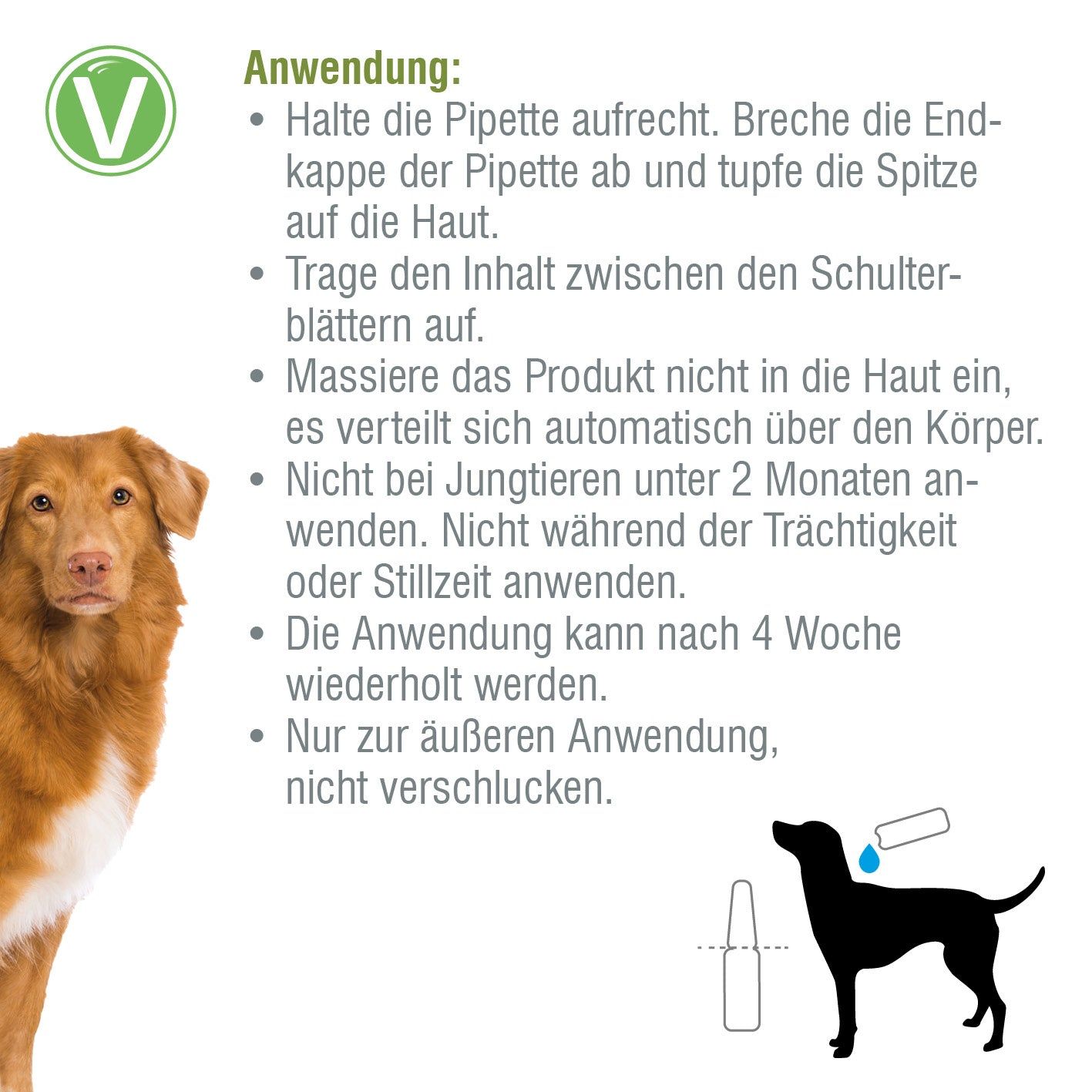 Vetlando Citrolyptus Zecken- und Floh Spot On Pipetten für Hunde