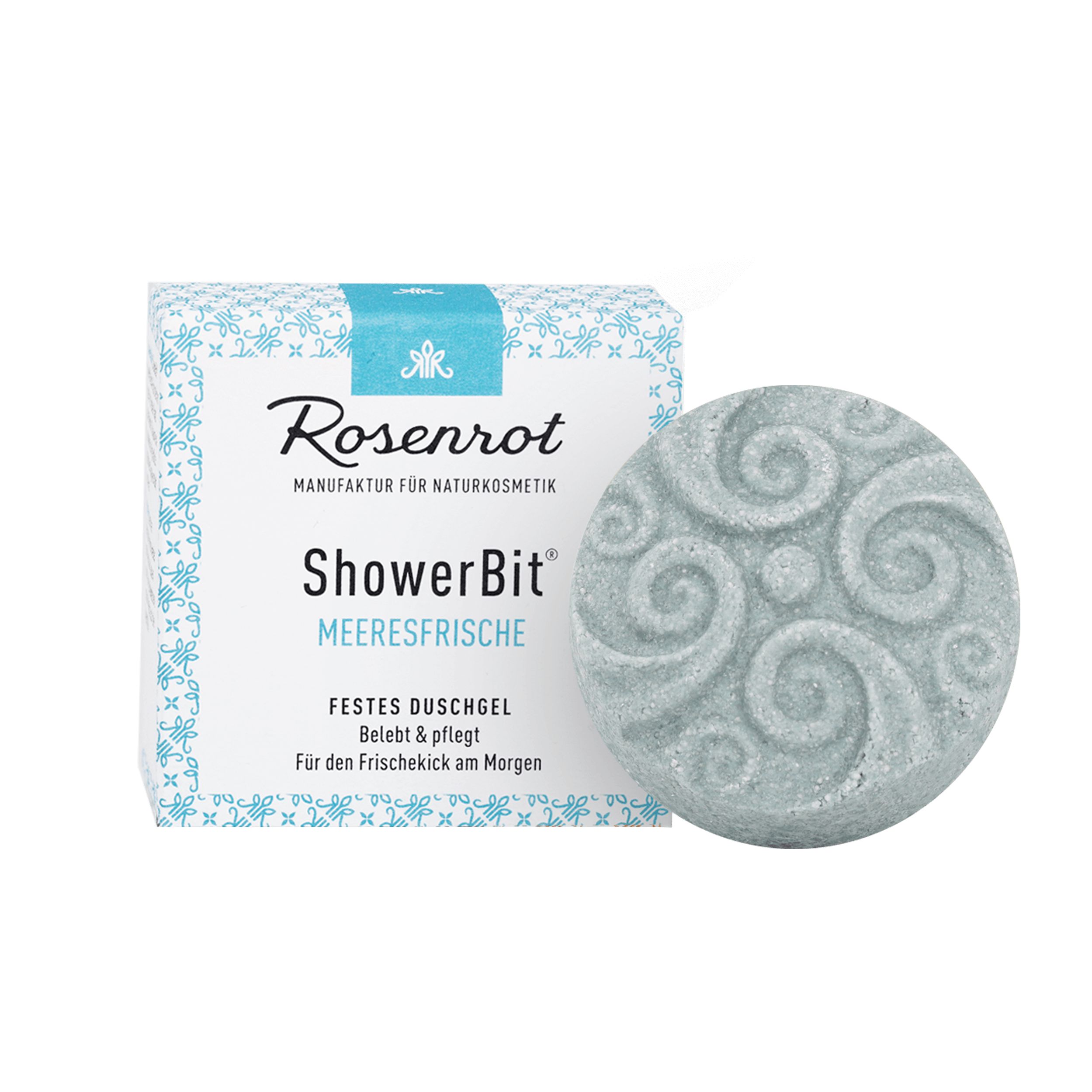 Rosenrot Naturkosmetik - ShowerBit® - festes Duschgel Meeresfrische