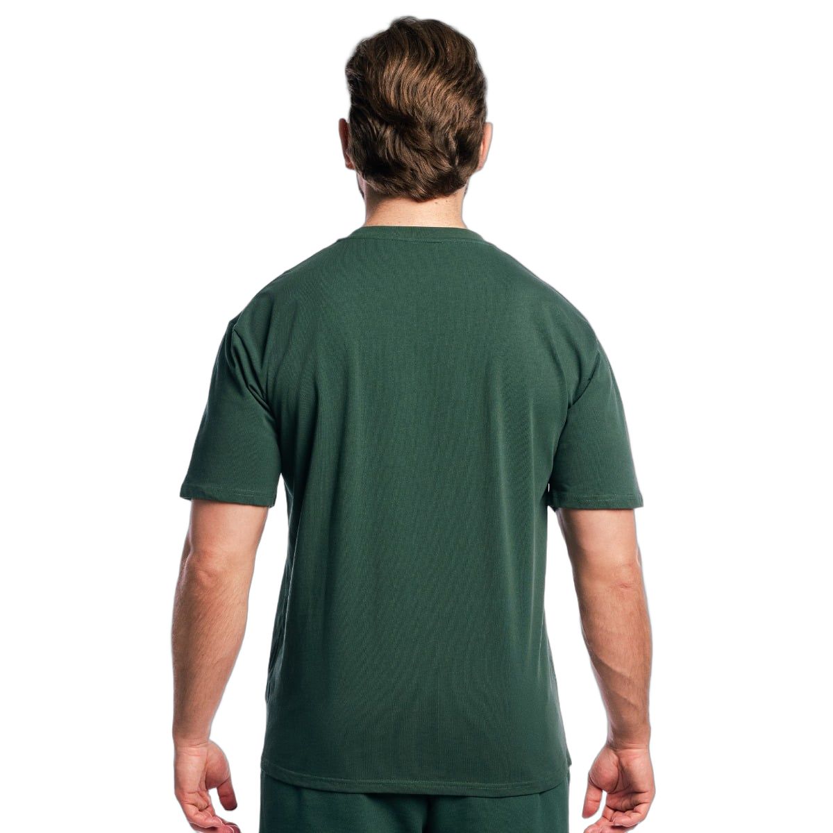 GymBeam T-Shirt Herren Gym Therapy oversized mit Kurzarm in Waldgrün