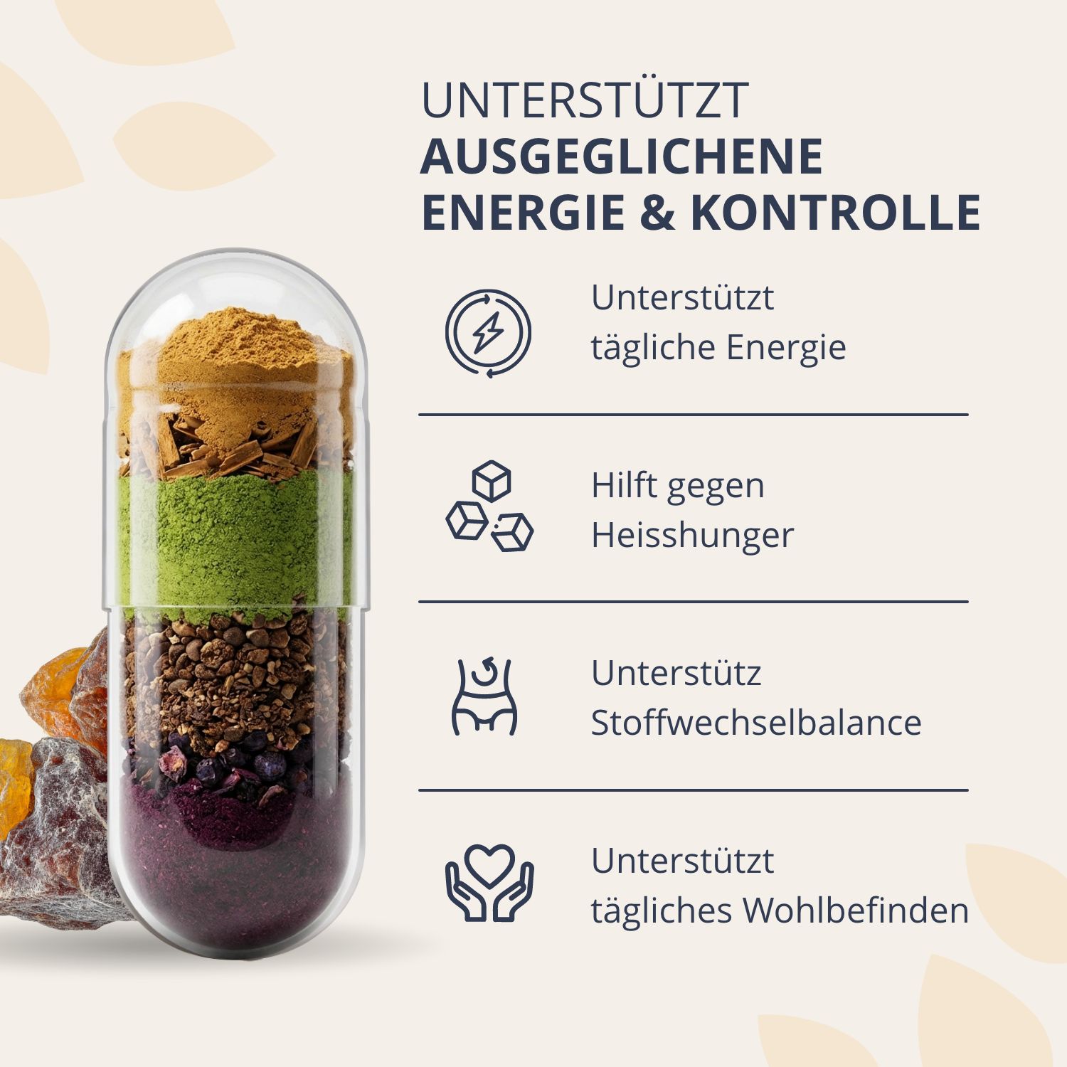 Inhaltsstoffe einer Golden Tree Sugar Control Kapsel.