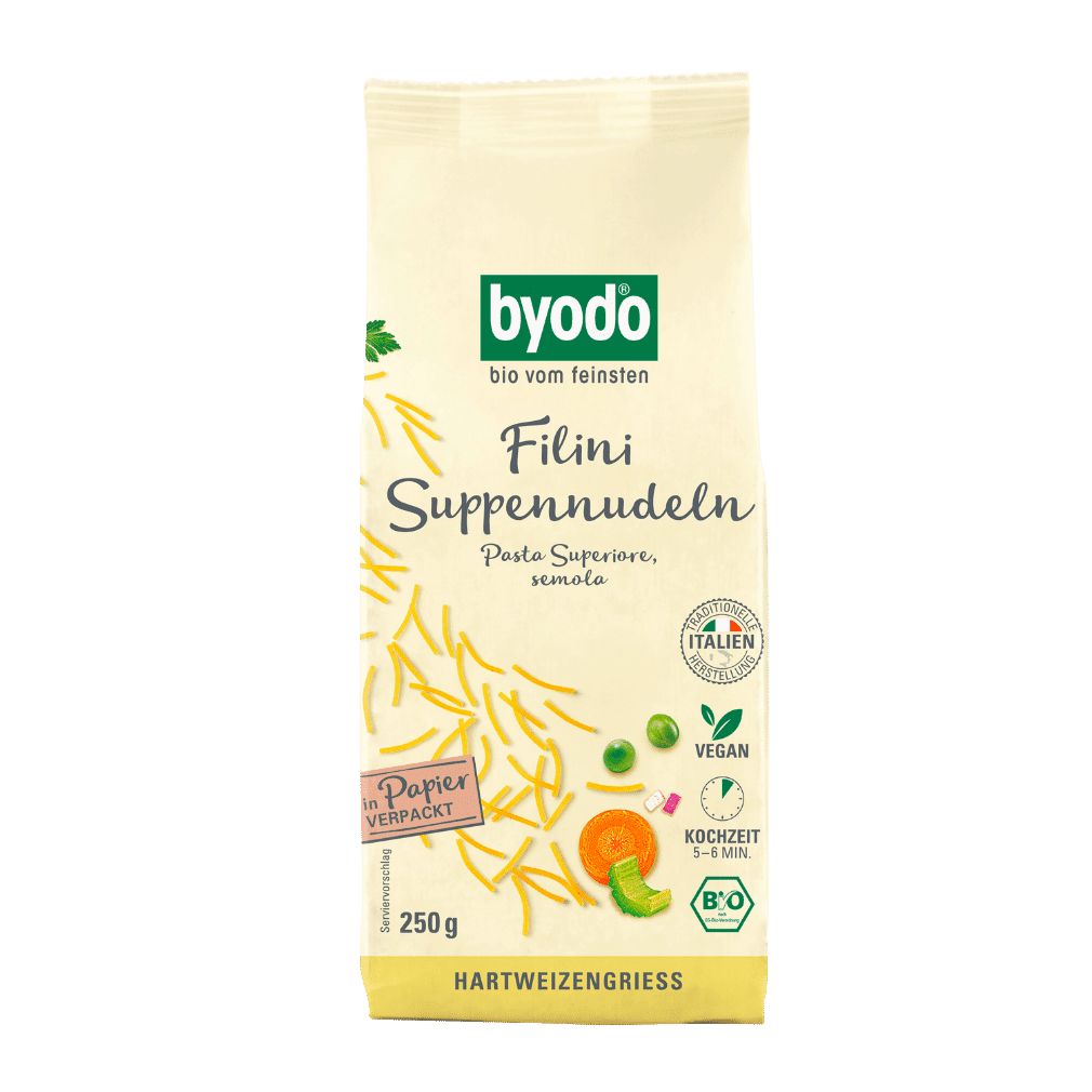 BYODO Bio Filini semola (Suppennudeln als Fäden)