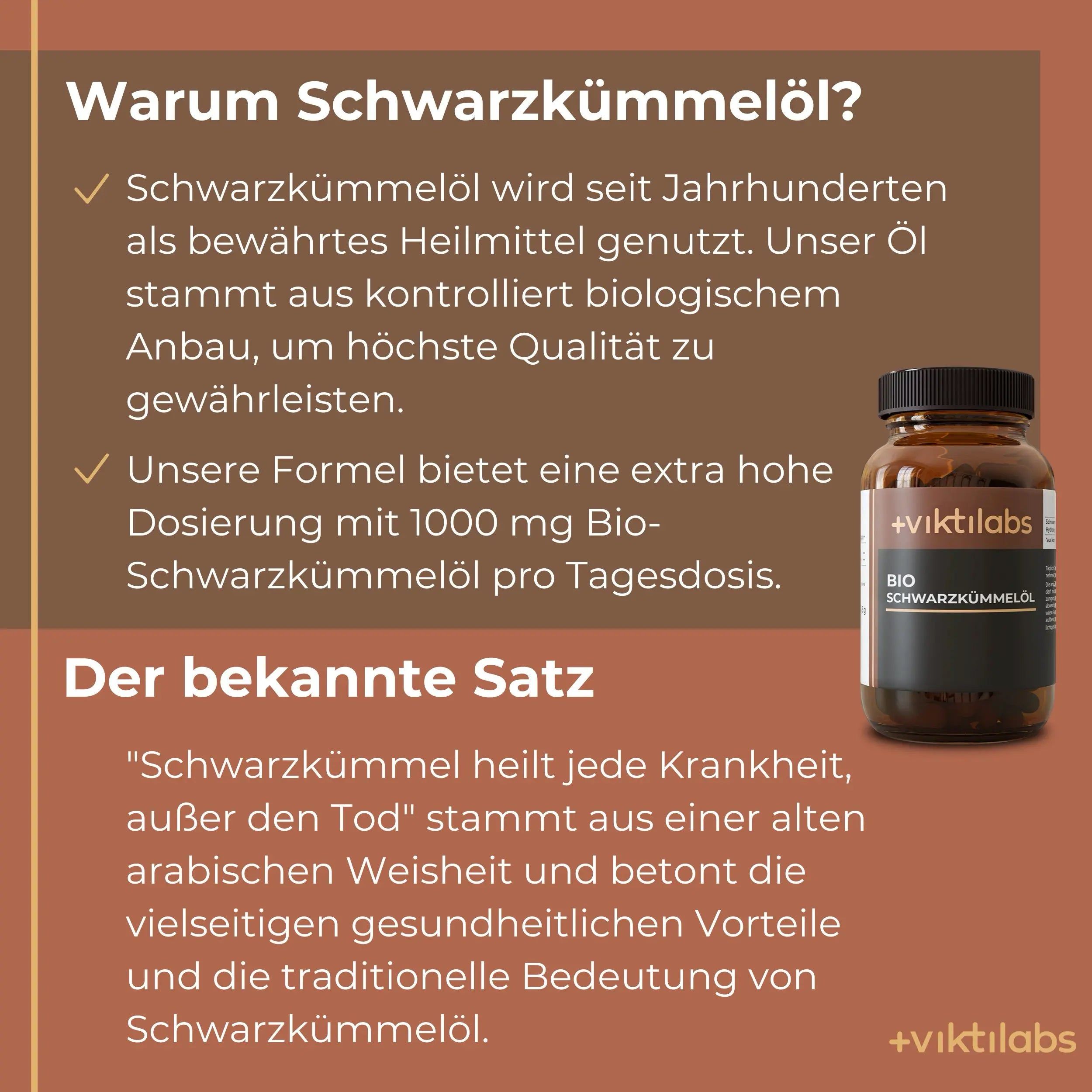 Viktilabs Bio Schwarzkümmelöl aus Ägypten: Natürlich reich an Linolsäure