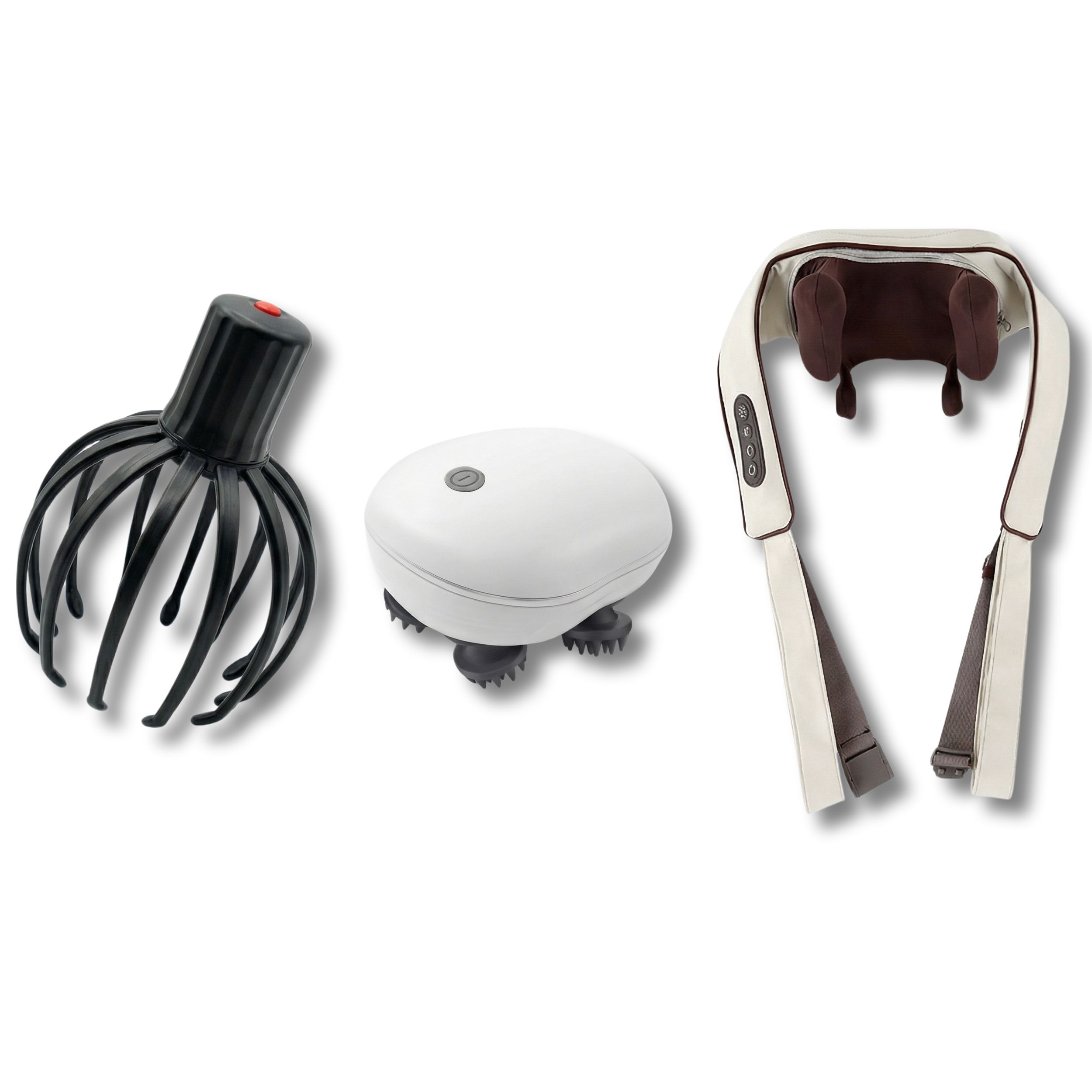 360° Experten-Massagebox – Kopfhaut-Massager + 3D-Körpermassage Shiatsu 100x100 cm