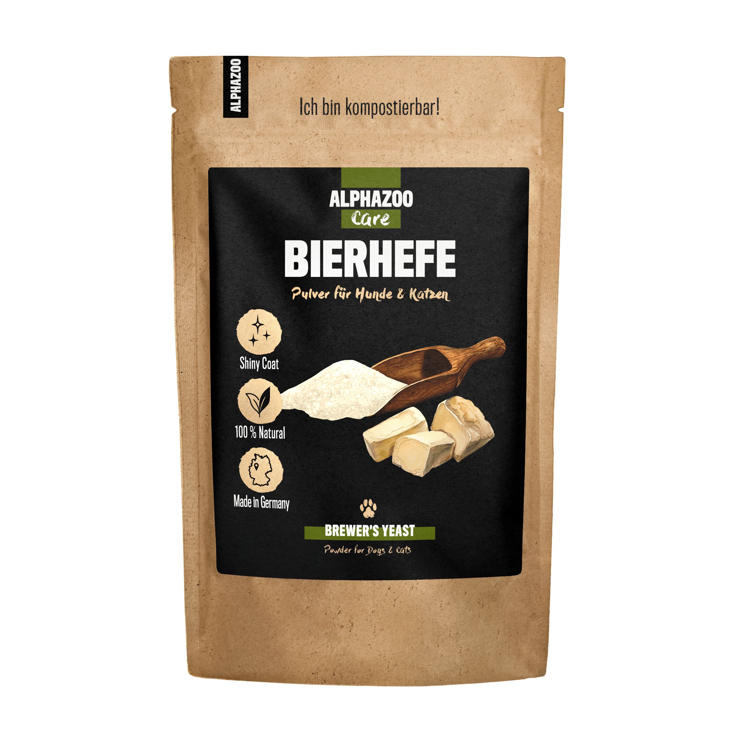 Alphazoo Bierhefe Pulver für Hunde und Katzen 500 g