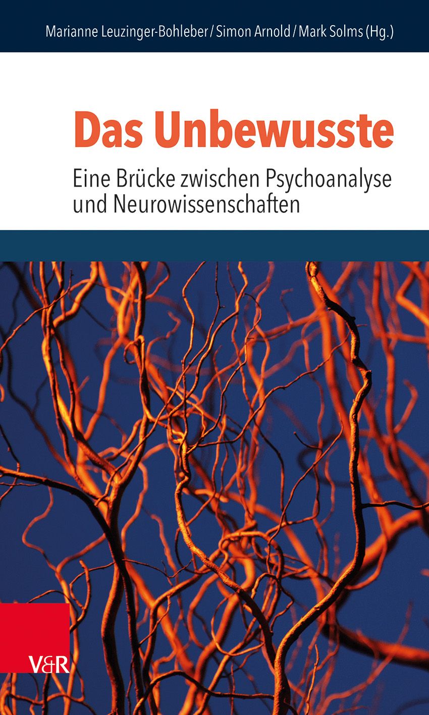 Buchcover: Titel „Das Unbewusste“. Autor: Marianne Leuzinger-Bohleber, Simon Arnold, Mark Solms. Hintergrund: Äste vor blauem Himmel.