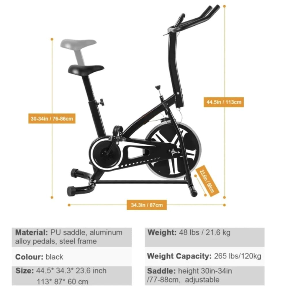 Sport-Knight® Heimtrainer Fahrrad mit Display und Handyhalterung