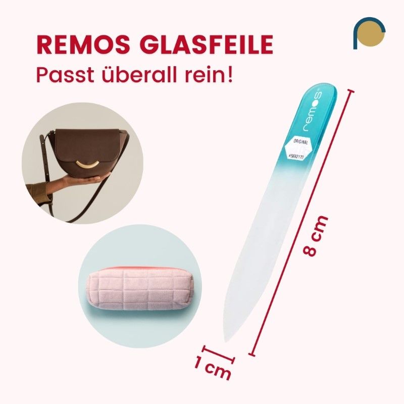 REMOS Glasnagelfeile 8 cm, beidseitig