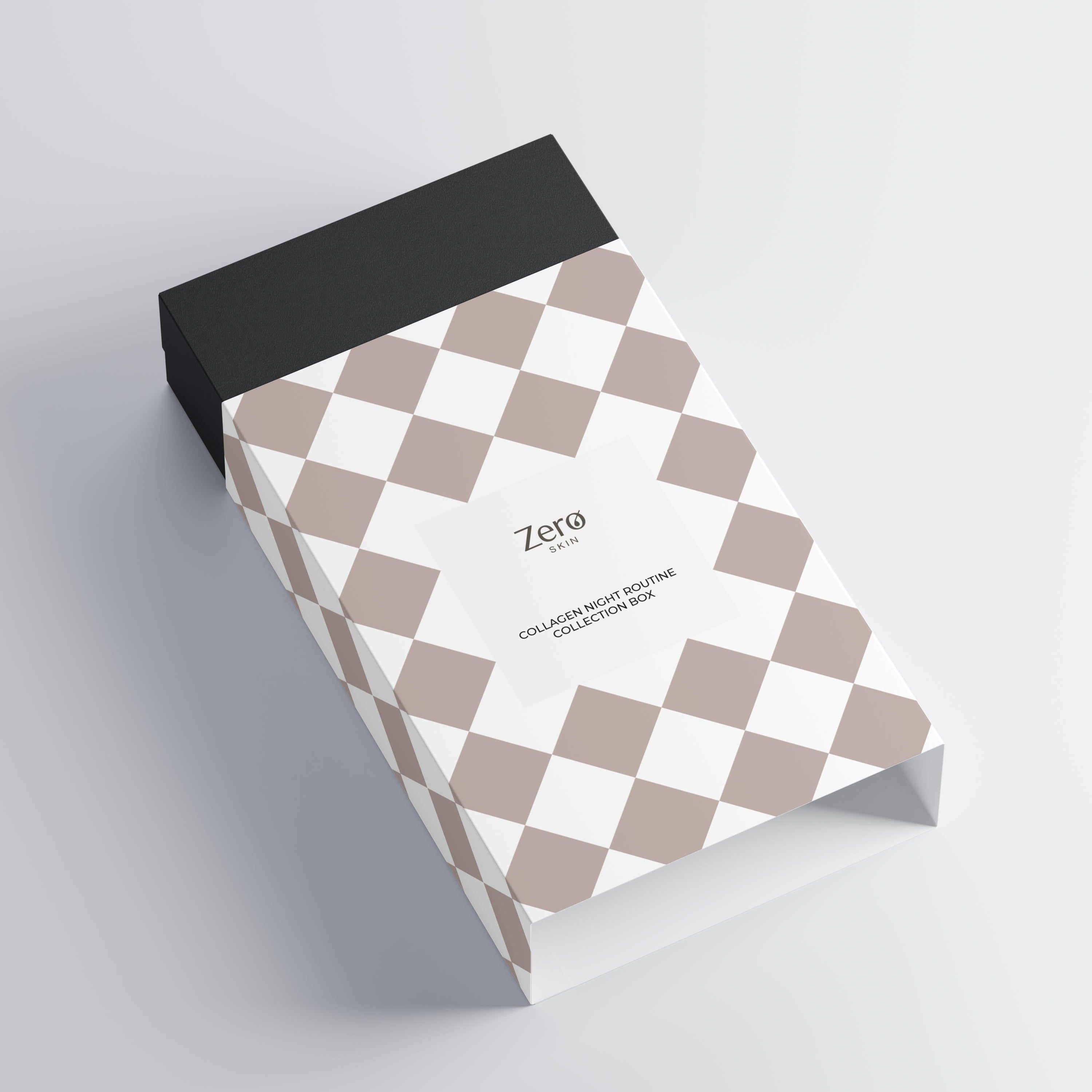 Zero Skin Collagen Night Routine Collection Box, glättend regenerierend für reife Haut