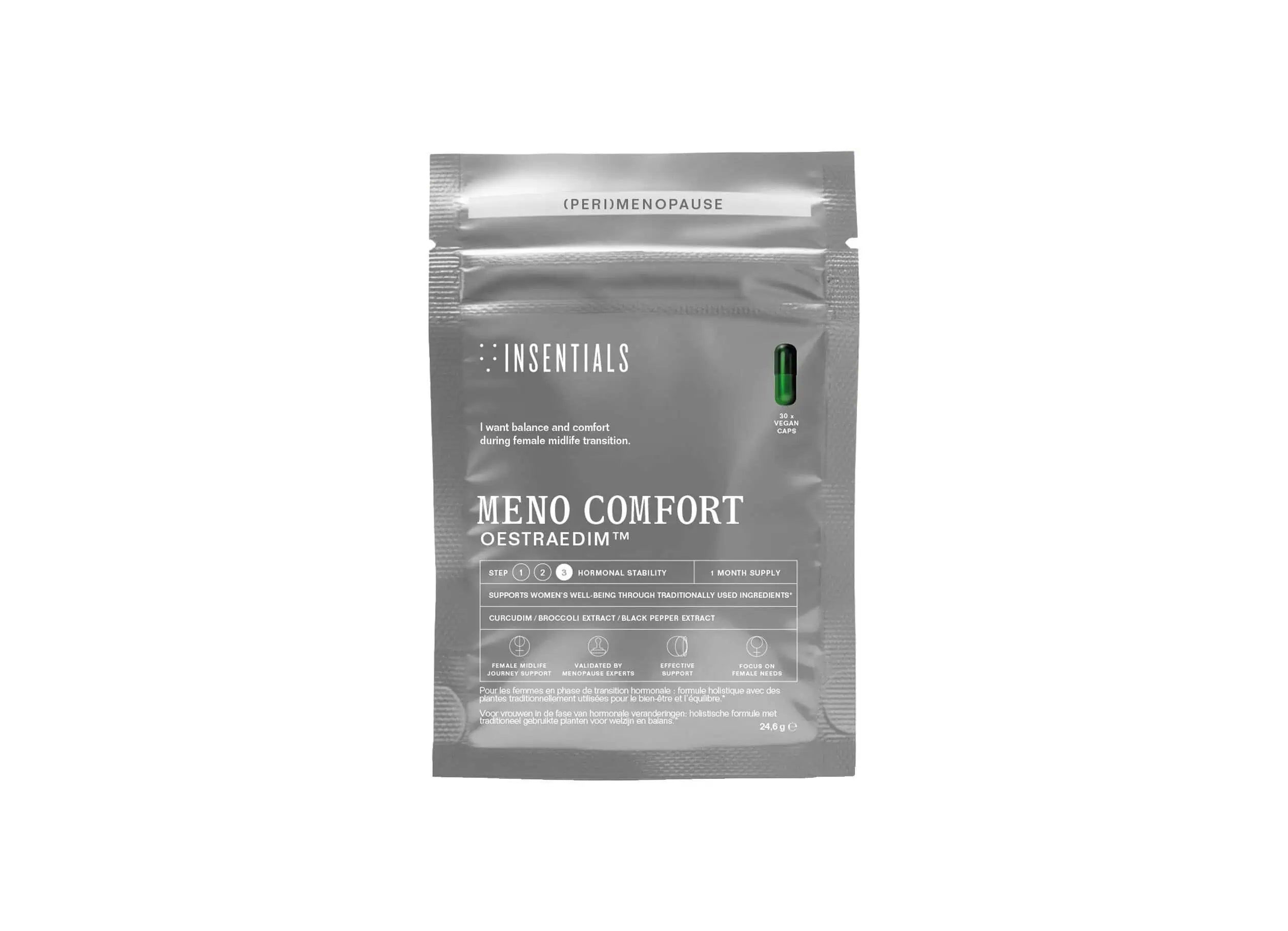 Insentials - Meno Comfort (OESTRAEDIM™) - supporto botanico per il benessere in menopausa e la