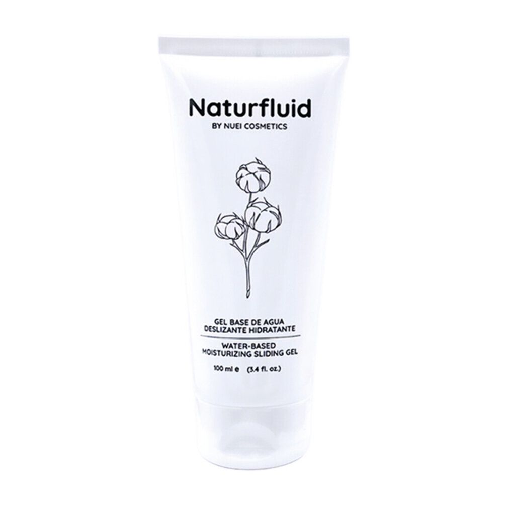 Weiße Tube mit Naturfluid Gleitgel auf Wasserbasis, 100 ml.