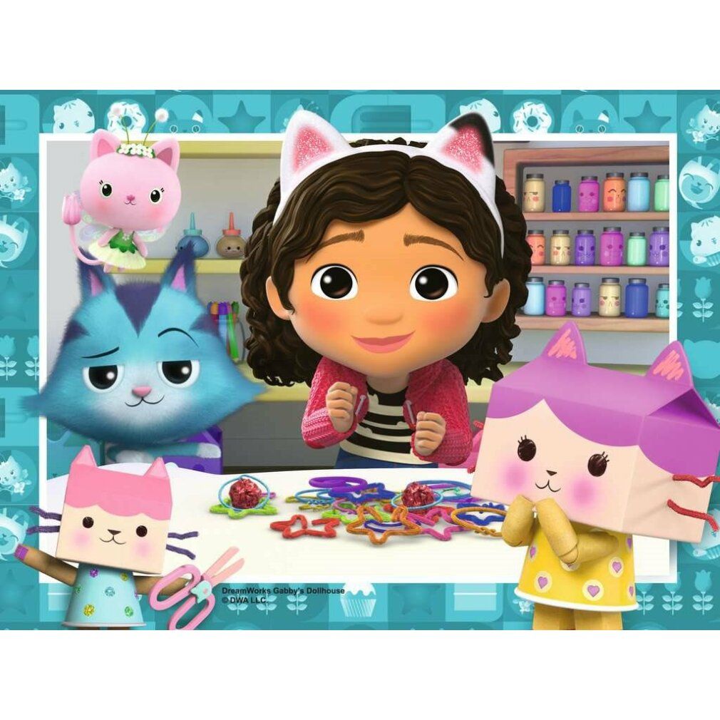 Puzzle 4 in box gabbys haus 03143 ravensburger