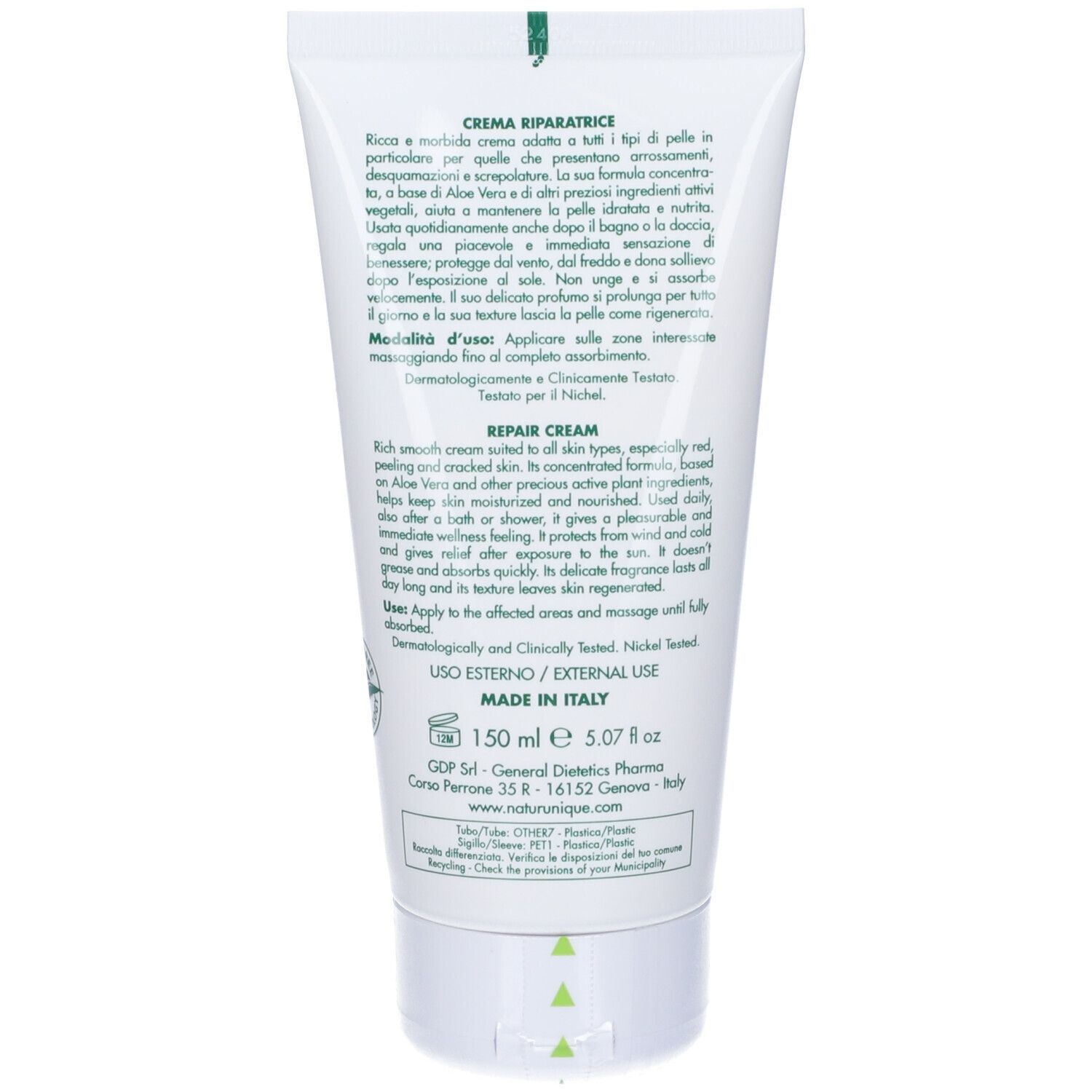 Aloe Riparatrice Crema 150Ml 150 ml Creme