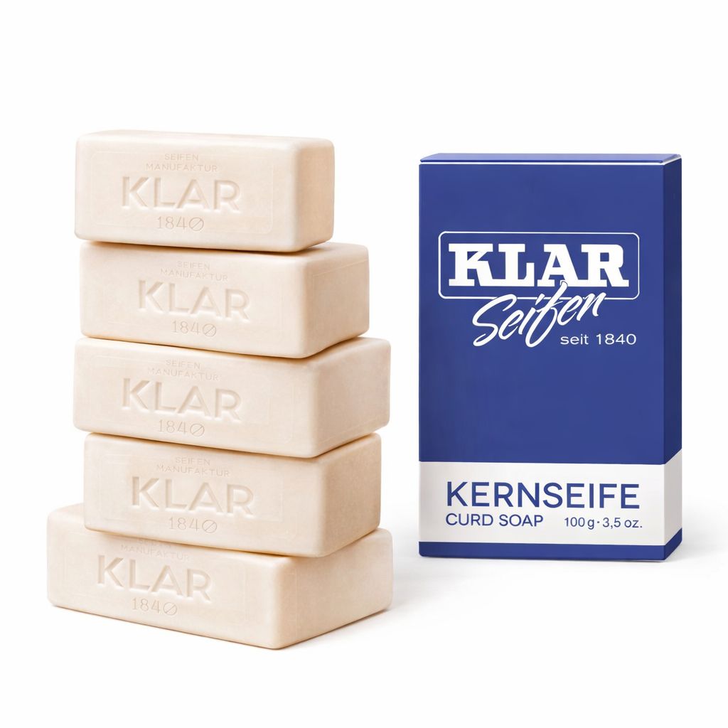 Klar’s Kernseife 5er Set | Vielseitige Reinigung aus pflanzlichen Ölen