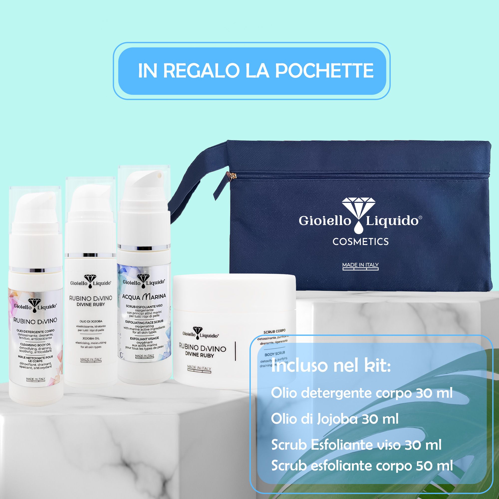 Gioiello Liquido Reise-Set für Gesicht und Körper