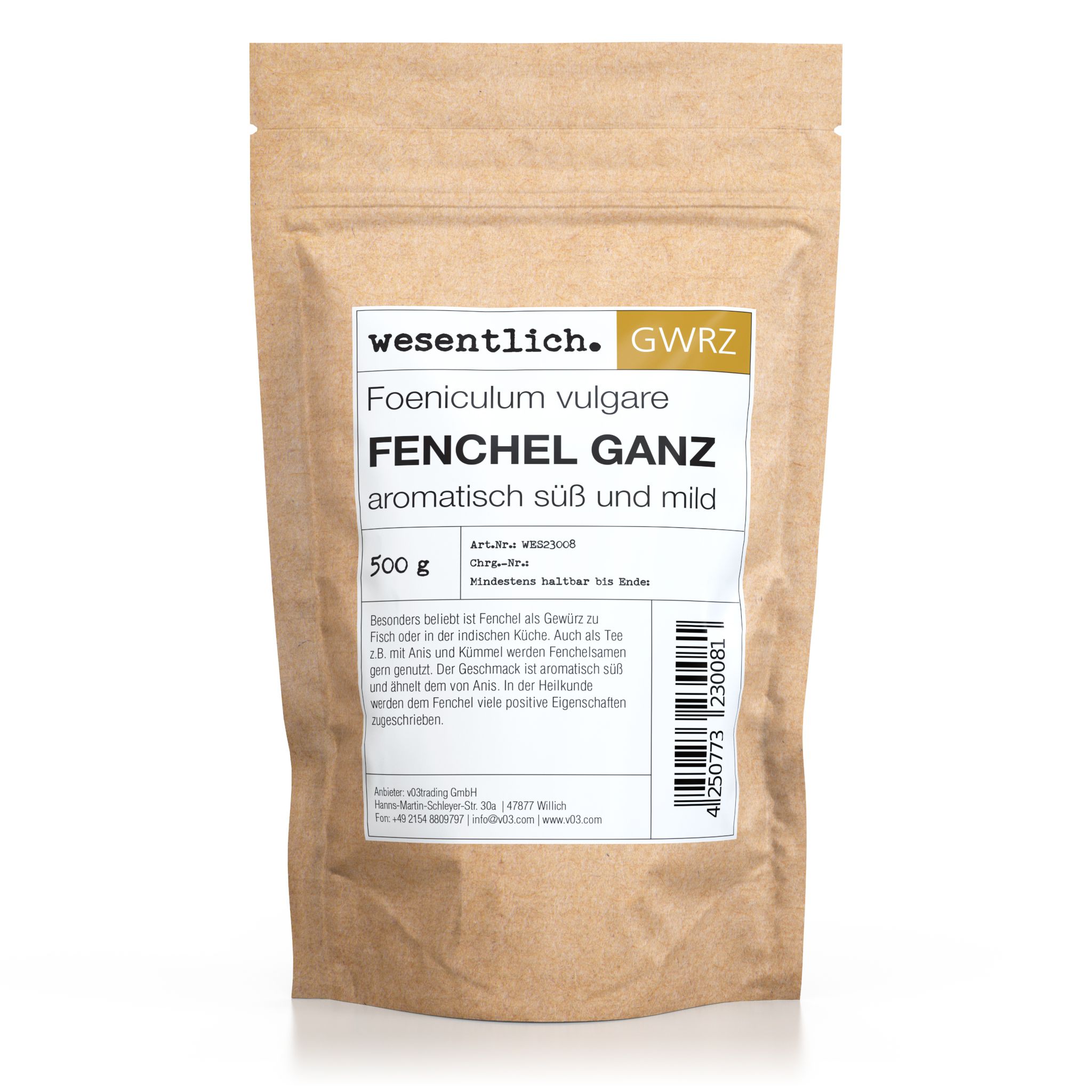 Fenchel, ganz von wesentlich.