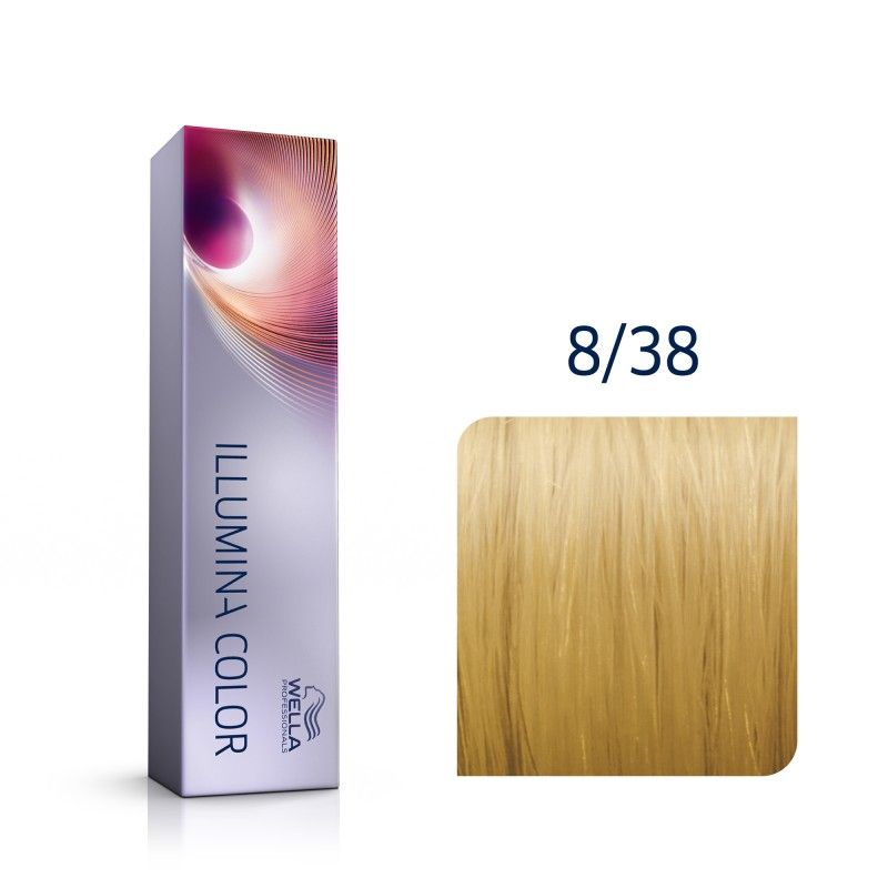Wella Illumina Color 8/38 hellblond gold perl