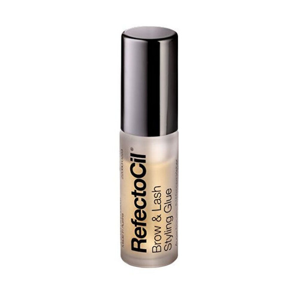RefectoCil Brow & Lash Styling Glue in einer Flasche mit schwarzem Deckel. Aufschrift: Brow & Lash Styling Glue.
