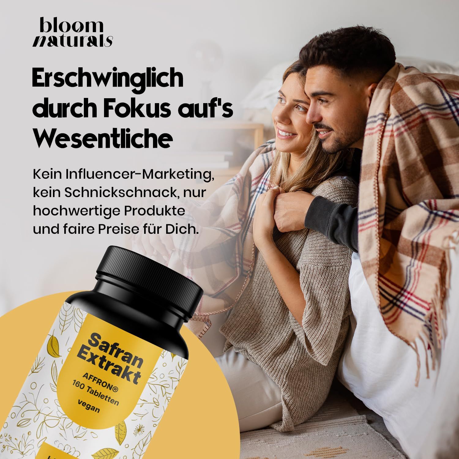 Bloom Naturals Safran Extrakt Tabletten