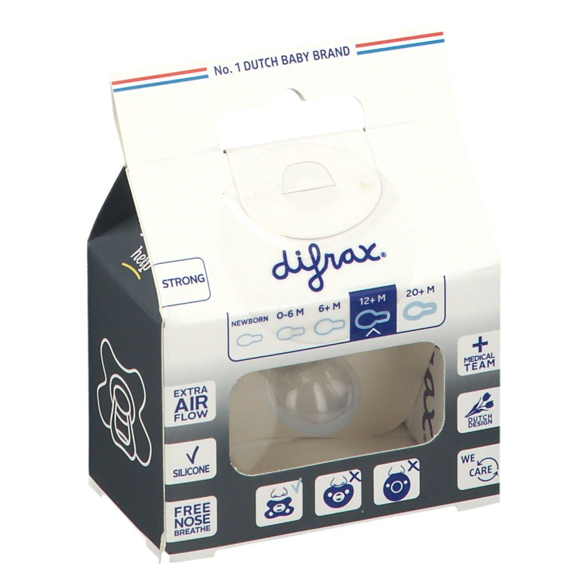 difrax® Schnuller Natural 12+ Monate