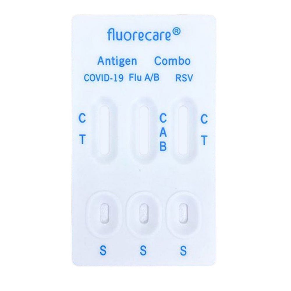 Fluorecare Antigen Combo Testkassette für COVID-19, Flu A/B und RSV.