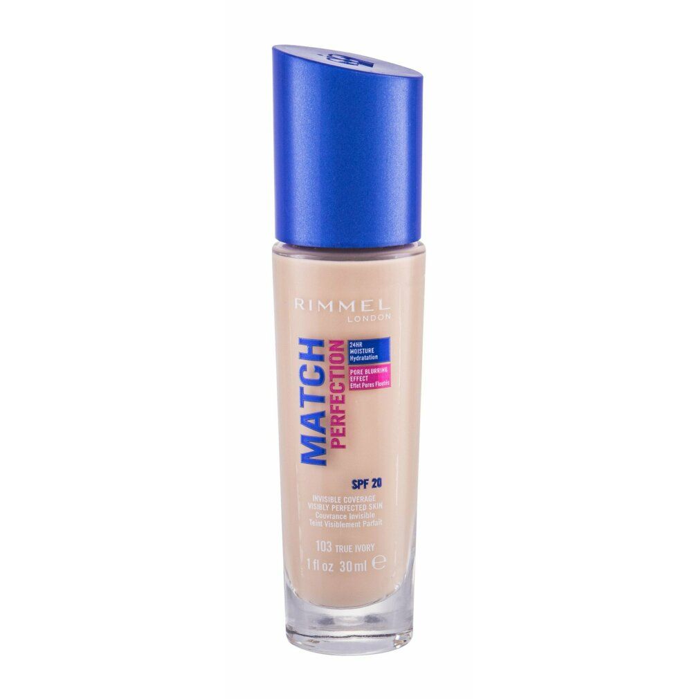 Rimmel London Match Perfection Foundation Spf20 103 True Ivory