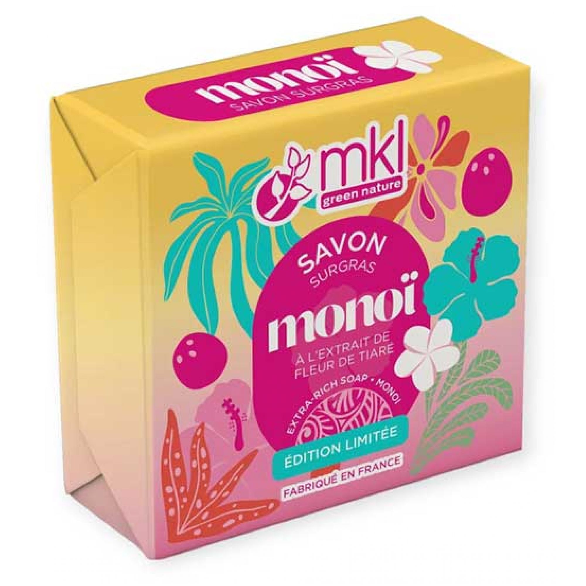 MKL Green Nature Monoï Überfettete Seife 100 g 7x2,4x7 cm
