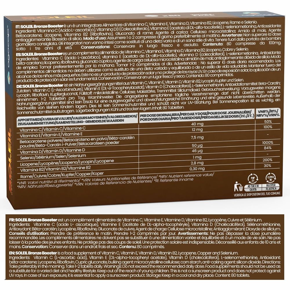 Rückseite der Produktverpackung mit Inhaltsstoffen und Nährwertangaben. Marke: Agocap.