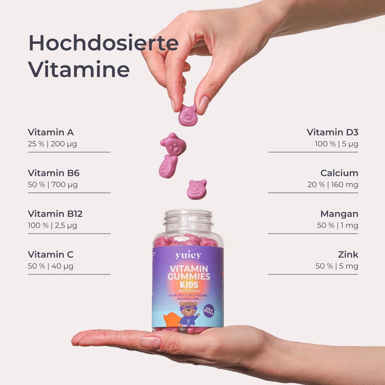 yuicy® Kids Gummies - Vitamine für Kinder